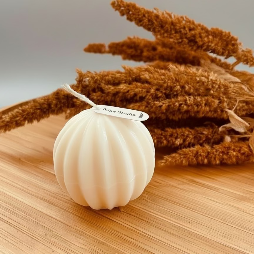 Ribbel kaarsbol - Stompkaars