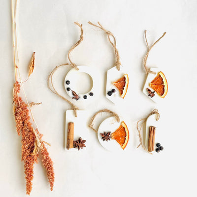 Pingentes de cera perfumadas