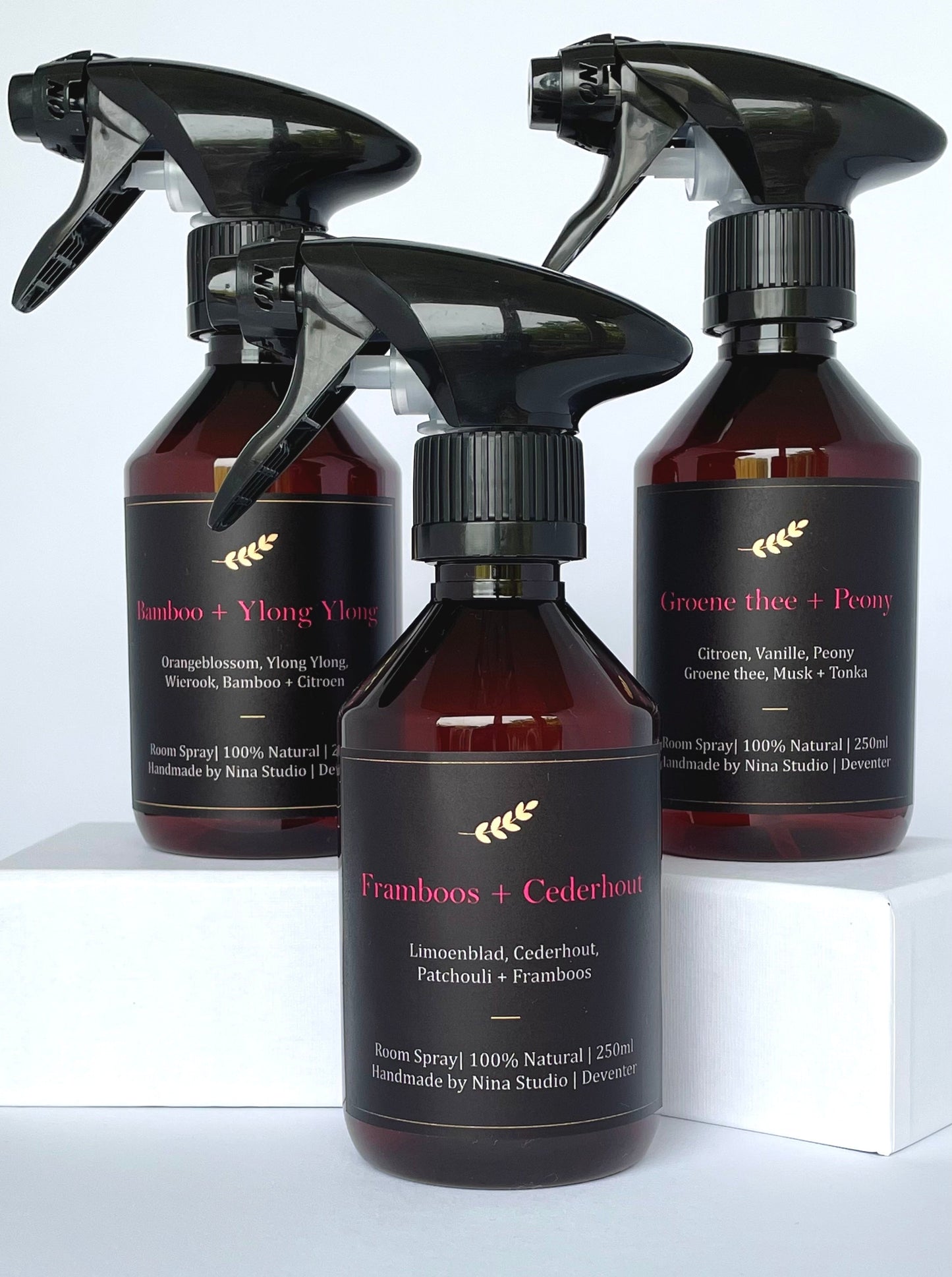 Natuurlijke Homespray Bamboe en Ylang-Ylang van Nina Studio